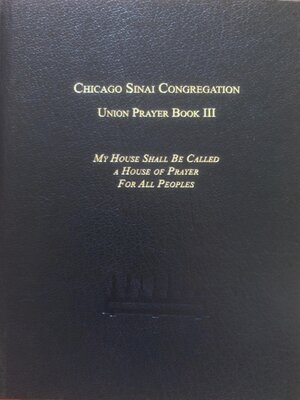 cover image of The Union Prayer Book III